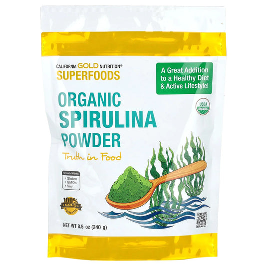 Superfoods, Organic Spirulina Powder, 8.5 Oz (240 G)