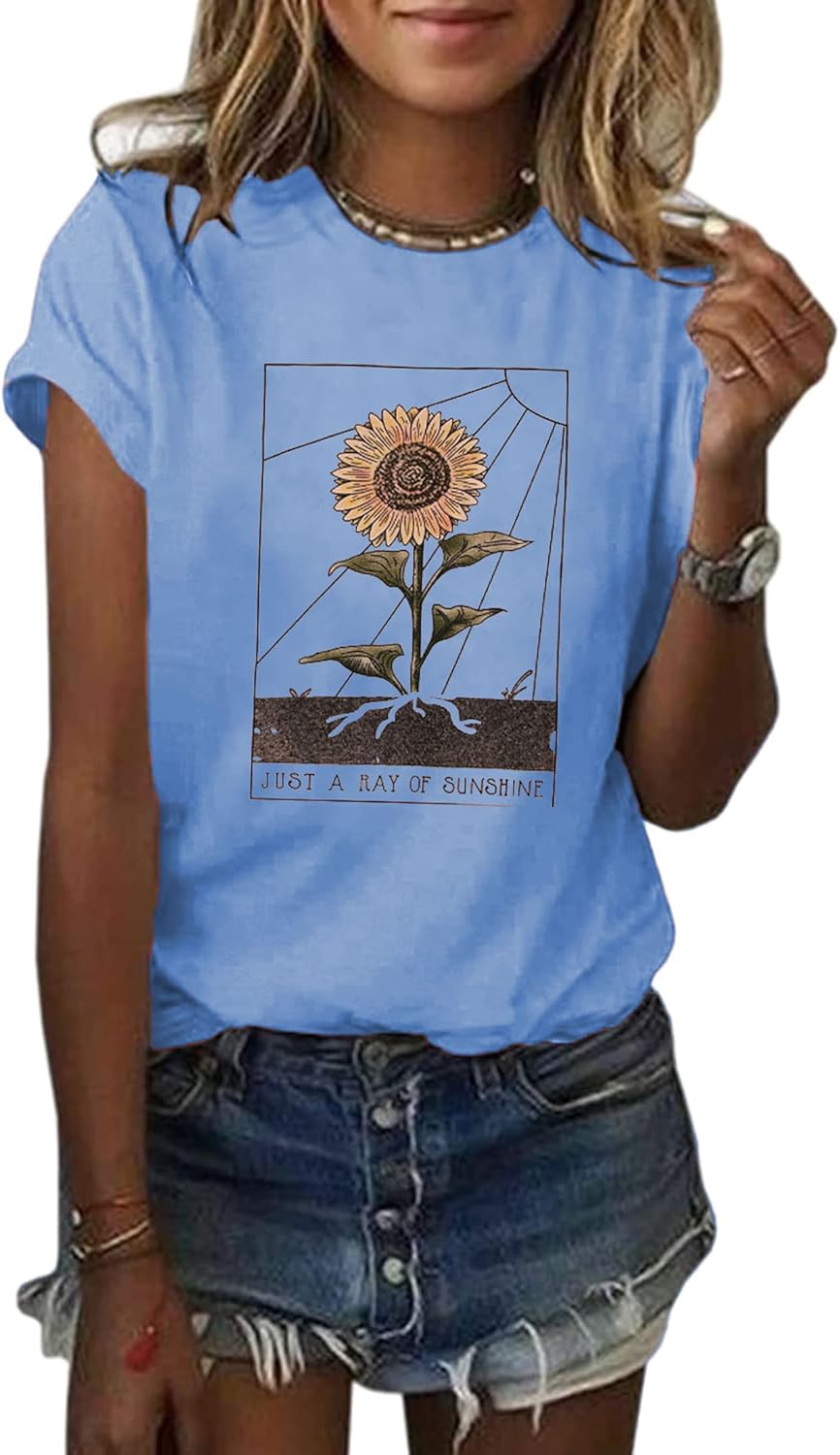 Women's Nature-Inspired Graphic T-Shirt. 